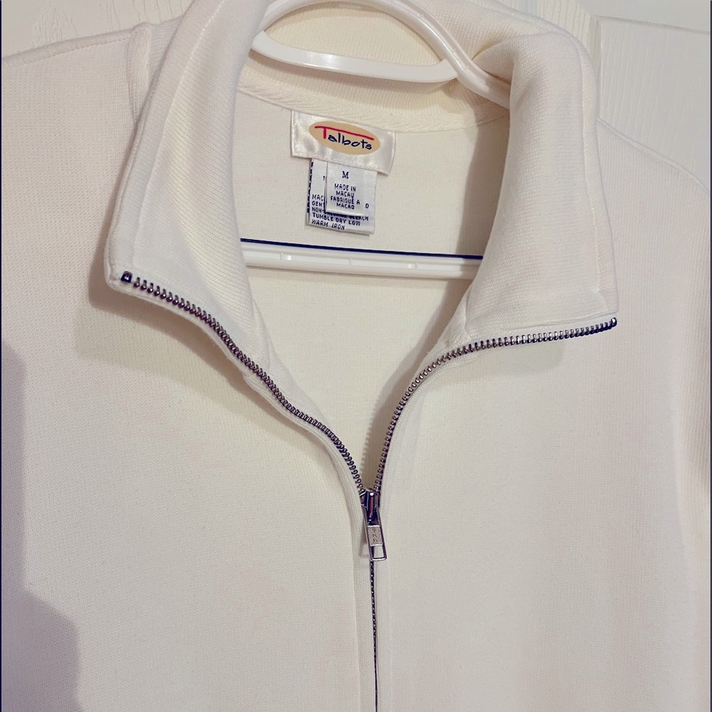 Talbots white jacket